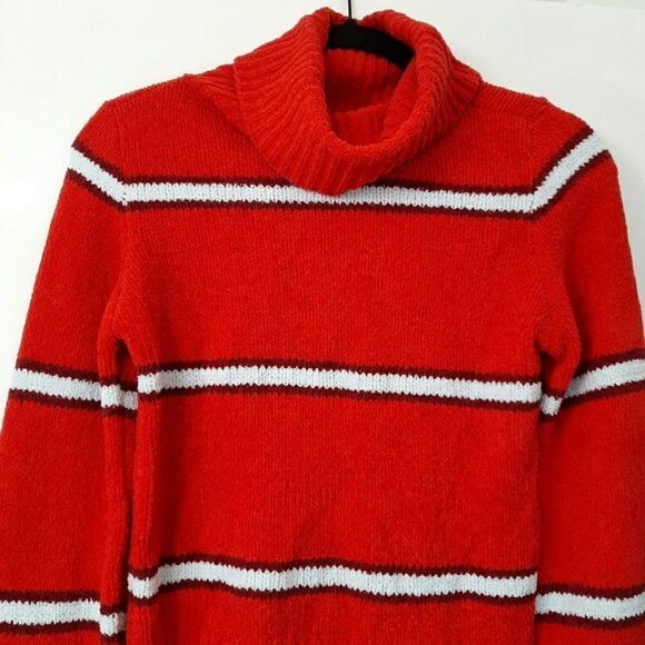 Women's Striped Turtleneck Pullover Sweater - Wild Fable - XS - Picture 4 of 7